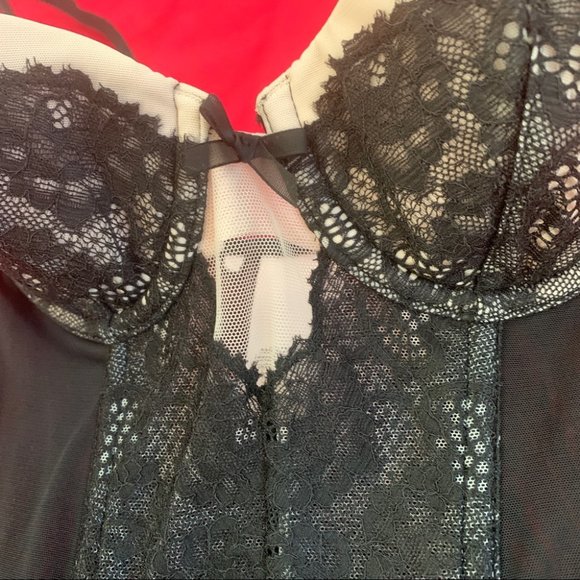 New Dream Angels Floral Lace Rings Bustier Corset - Picture 13 of 16